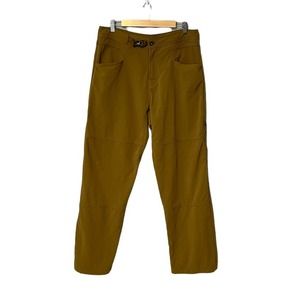 Prana Mens Straight Leg Breathe Cargo Pockets Pants Large Hiking